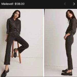 MADEWELL Kick Out Crop Jeans in Starkey Wash